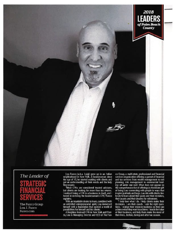 Leader of Strategic Financial Services Lou J. Fuoco