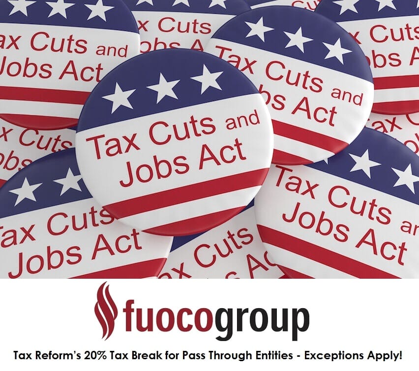 Tax Reform Tax Break for Pass Through Entities