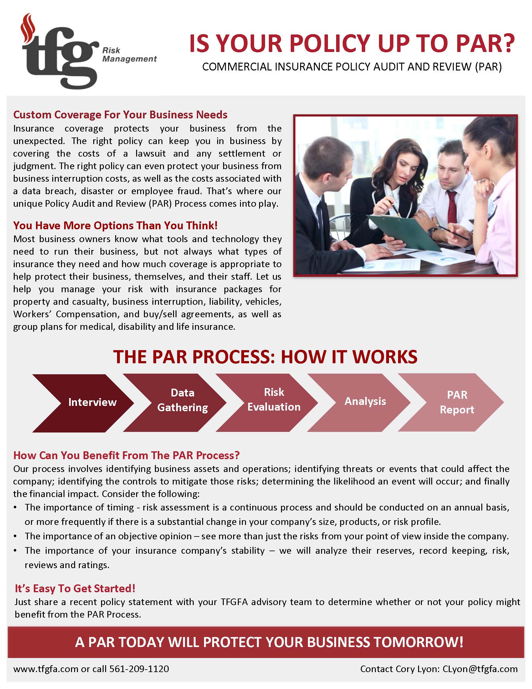 Is Your Commercial Policy Up To PAR