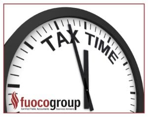 The Tax Clock Is Counting Down – Time For Year End Tax Planning